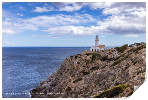 Capdepera Lighthouse, Mallorca Print by Jim Monk