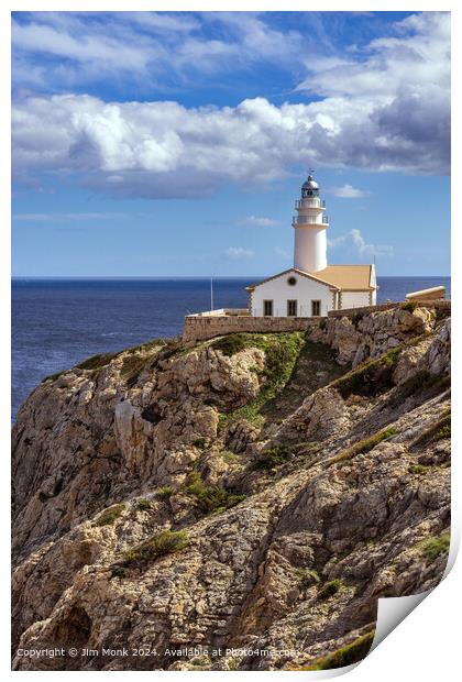 Capdepera Lighthouse Mallorca Print by Jim Monk