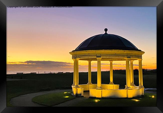 Blyth Bandstand at Sunrise Framed Print by Jim Jones