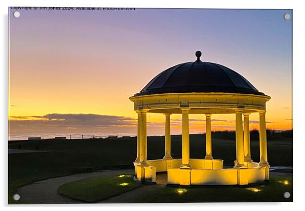 Blyth Bandstand at Sunrise Acrylic by Jim Jones