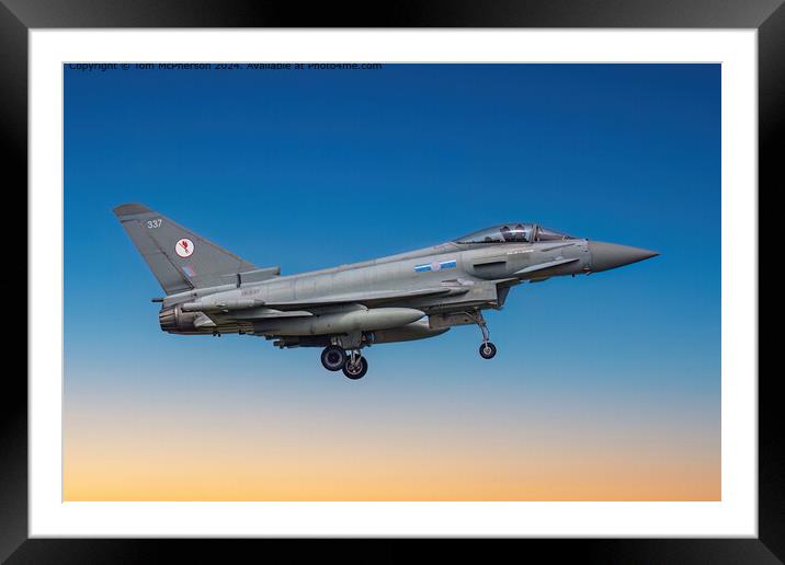 Typhoon FGR.Mk 4 ZK337 Aircraft Framed Mounted Print by Tom McPherson