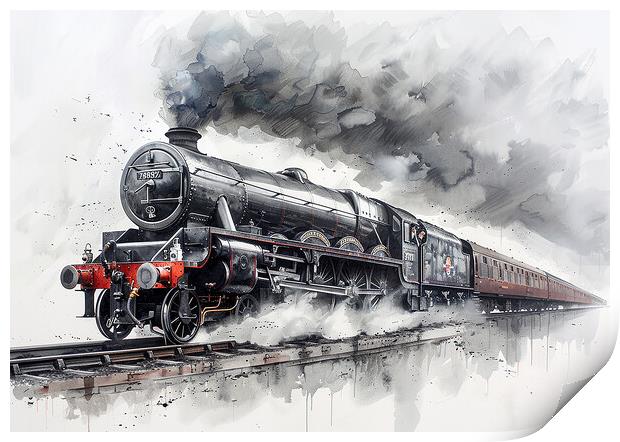 Iconic Flying Scotsman Steam Train Print by Steve Smith