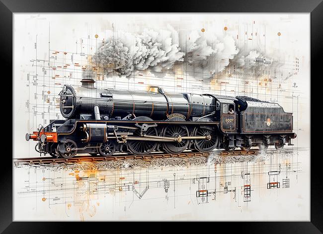 Flying Scotsman Steam Train Framed Print by Steve Smith