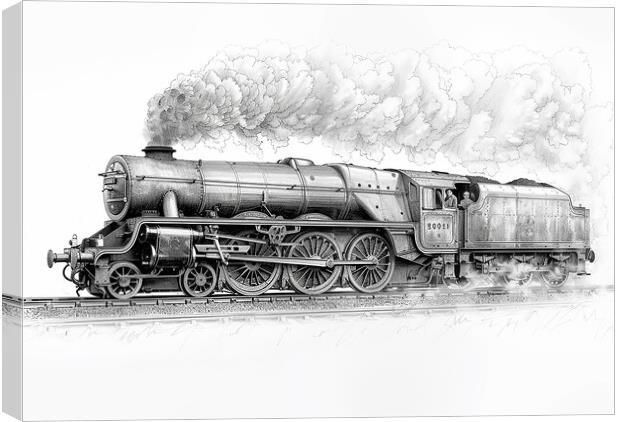 The Flying Scotsman  Canvas Print by Steve Smith