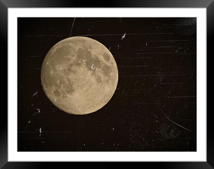 The Face of the Moon Framed Mounted Print by Katie Anderson