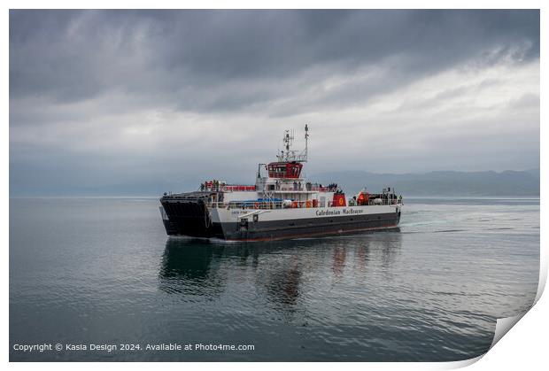 Ferry Arriving in Armadale: Nautical Tranquility a Print by Kasia Design