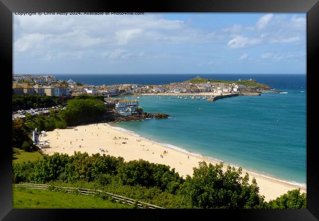 St Ives, Cornwall Framed Print by Chris Petty
