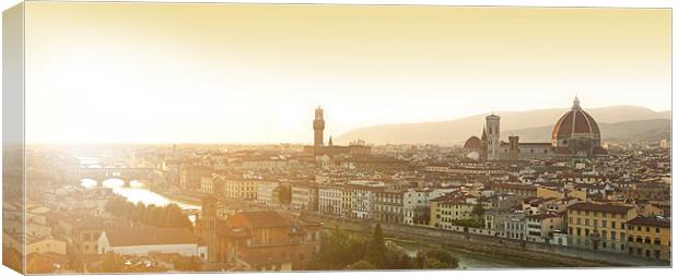 Sunset over Santa Maria del Fiore Canvas Print by James Rowland