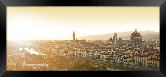 Sunset over Santa Maria del Fiore Framed Print by James Rowland