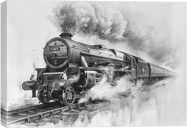 Iconic Flying Scotsman Canvas Print by Steve Smith