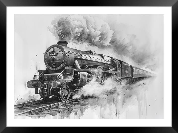 Iconic Flying Scotsman Framed Mounted Print by Steve Smith