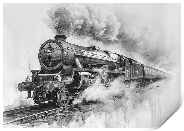 Iconic Flying Scotsman Print by Steve Smith