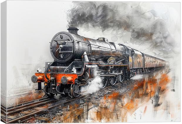 The Flying Scotsman  Canvas Print by Steve Smith