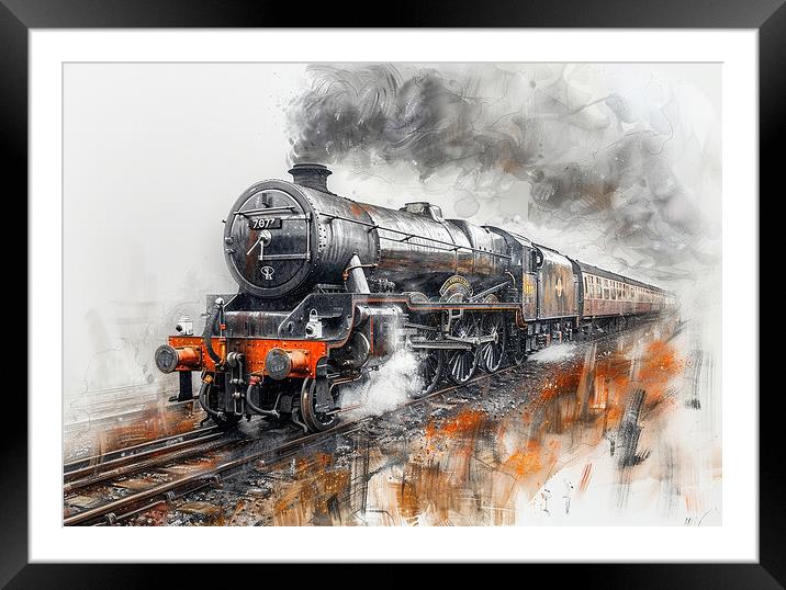 The Flying Scotsman  Framed Mounted Print by Steve Smith