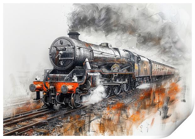 The Flying Scotsman  Print by Steve Smith