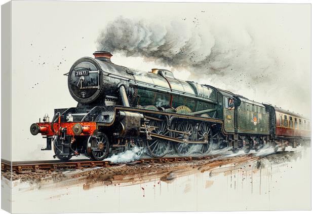 Flying Scotsman Steam Train Canvas Print by Steve Smith
