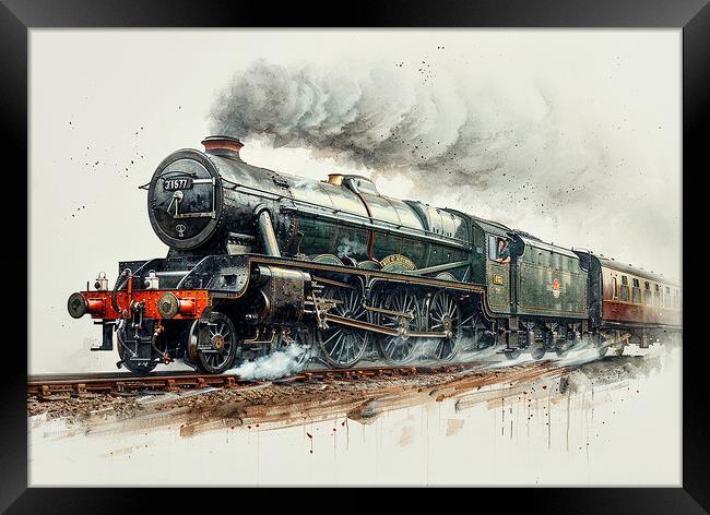 Flying Scotsman Steam Train Framed Print by Steve Smith