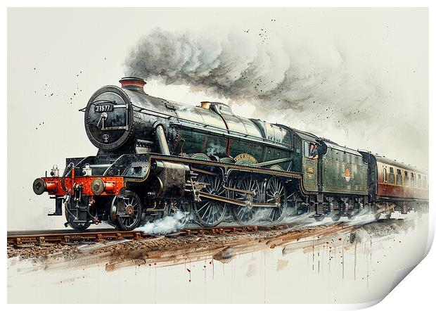 Flying Scotsman Steam Train Print by Steve Smith