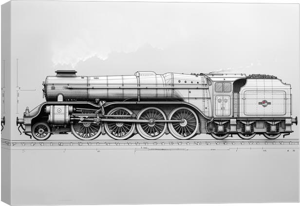 The Flying Scotsman  Canvas Print by Steve Smith