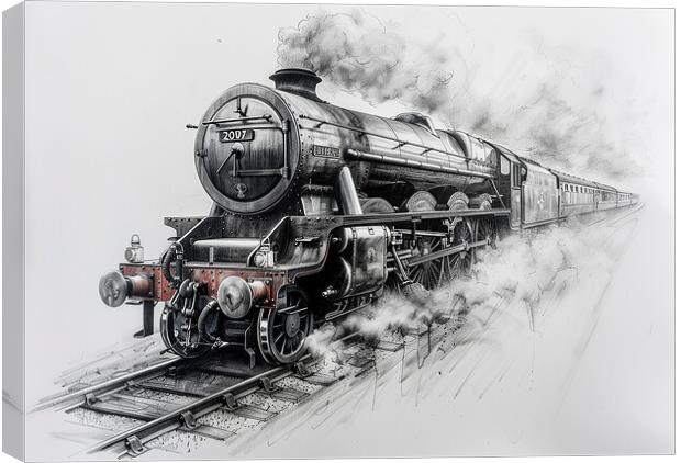 The Flying Scotsman  Canvas Print by Steve Smith