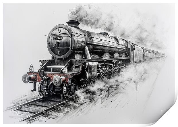 The Flying Scotsman  Print by Steve Smith