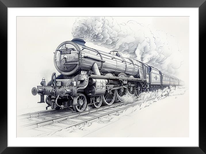Iconic Flying Scotsman Train Framed Mounted Print by Steve Smith