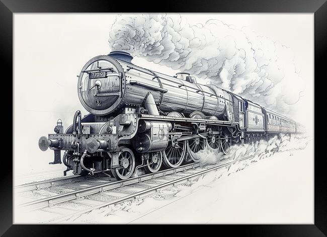 Iconic Flying Scotsman Train Framed Print by Steve Smith