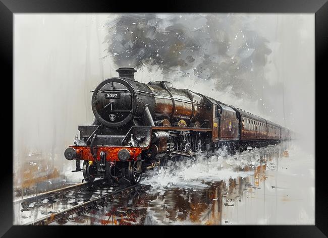 Flying Scotsman Steam Train Framed Print by Steve Smith
