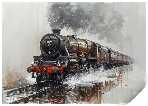 Flying Scotsman Steam Train Print by Steve Smith