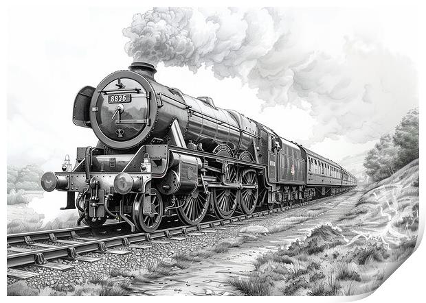 The Flying Scotsman  Print by Steve Smith