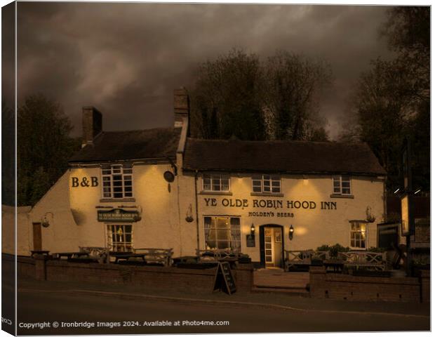 Ye Olde Robin Hood Inn Canvas Print by Ironbridge Images