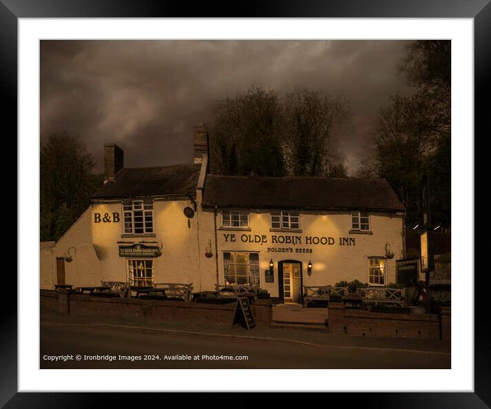 Ye Olde Robin Hood Inn Framed Mounted Print by Ironbridge Images