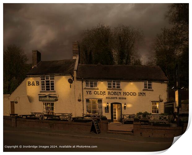 Ye Olde Robin Hood Inn Print by Ironbridge Images