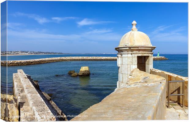 Fort Ponta Bandeira Lagos Canvas Print by Jim Monk