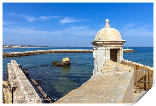 Fort Ponta Bandeira Lagos Print by Jim Monk