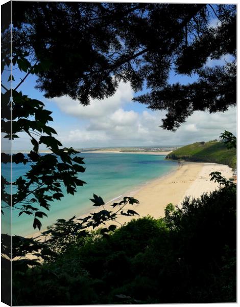 Carbis Bay Beach, Cornwall Canvas Print by Chris Petty