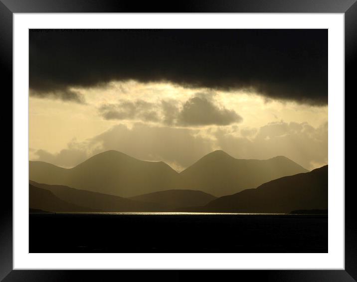 Red Cuillin Mountains Framed Mounted Print by Chris Petty