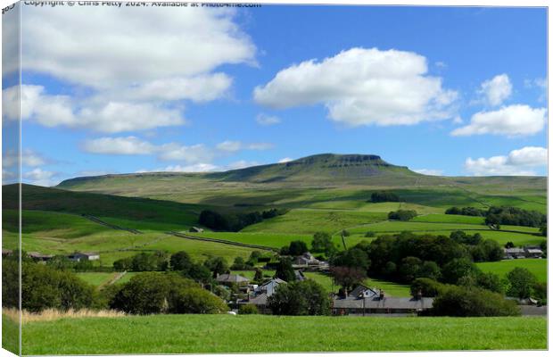 Pen-y-ghent from Horton-in-Ribblesdale Canvas Print by Chris Petty