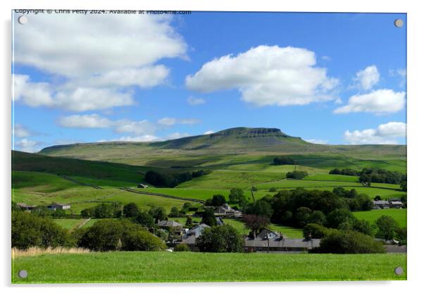 Pen-y-ghent from Horton-in-Ribblesdale Acrylic by Chris Petty
