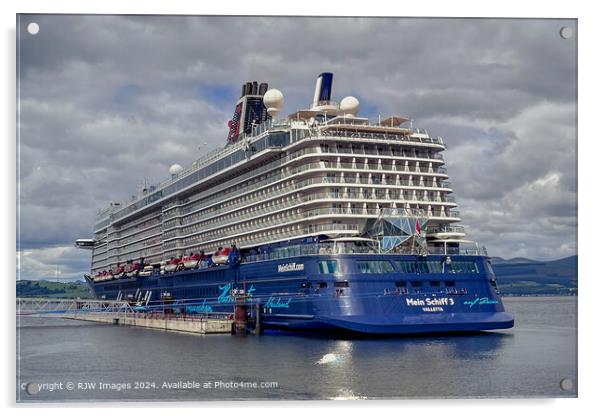 Cruise Ship Mein Schiff 3 Acrylic by RJW Images