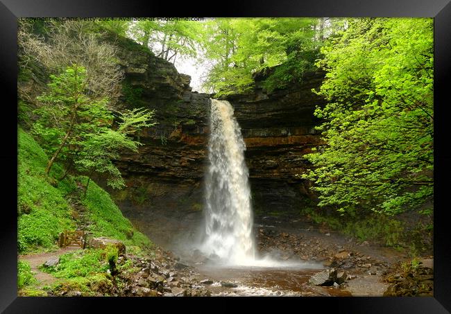 Hardraw Force Waterfall, Yorkshire Dales Framed Print by Chris Petty