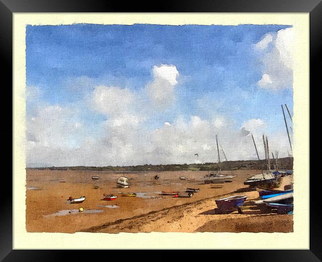 Sidmouth boating life Framed Print by Steve Painter