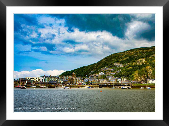 Barmouth Seafront Framed Mounted Print by Ian Donaldson