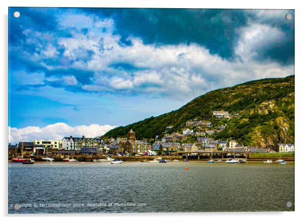 Barmouth Seafront Acrylic by Ian Donaldson