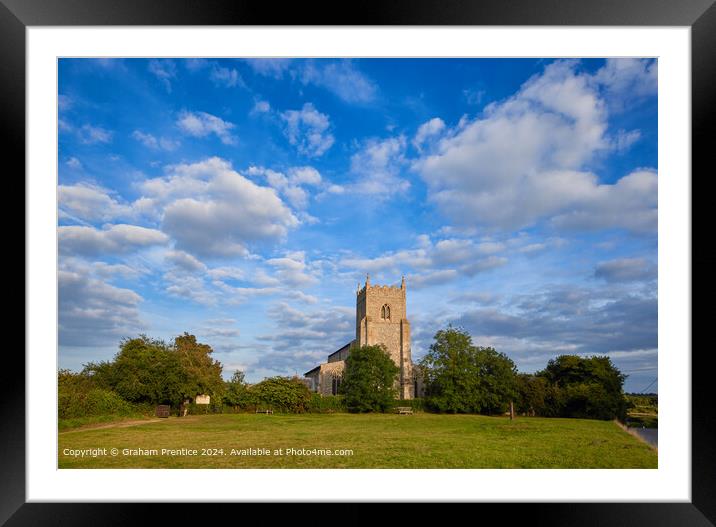 St Mary the Virgin Church, Wiveton, Norfolk Framed Mounted Print by Graham Prentice