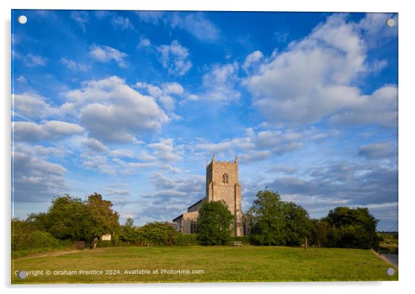 St Mary the Virgin Church, Wiveton, Norfolk Acrylic by Graham Prentice