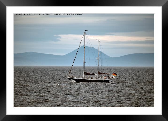 Moray Firth Sailing Past Mor Ven Framed Mounted Print by Tom McPherson