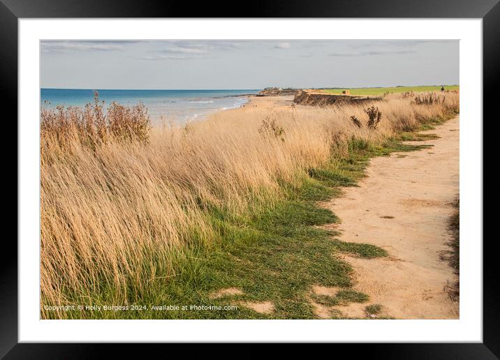 Sand, Sea, and Sky in Winerton-by-the-Sea Framed Mounted Print by Holly Burgess