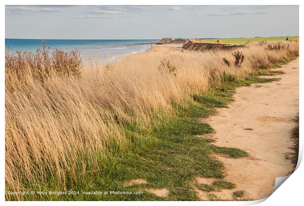 Sand, Sea, and Sky in Winerton-by-the-Sea Print by Holly Burgess