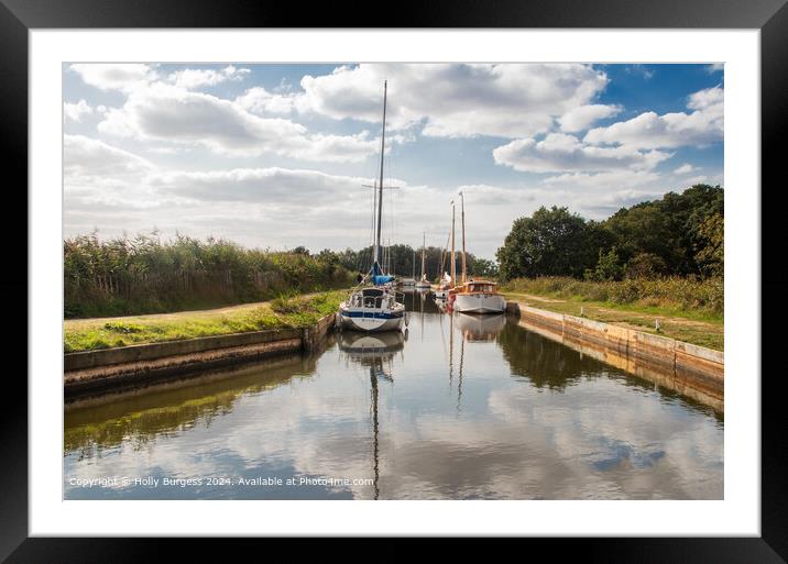 Horsely Norfolk Broads Framed Mounted Print by Holly Burgess